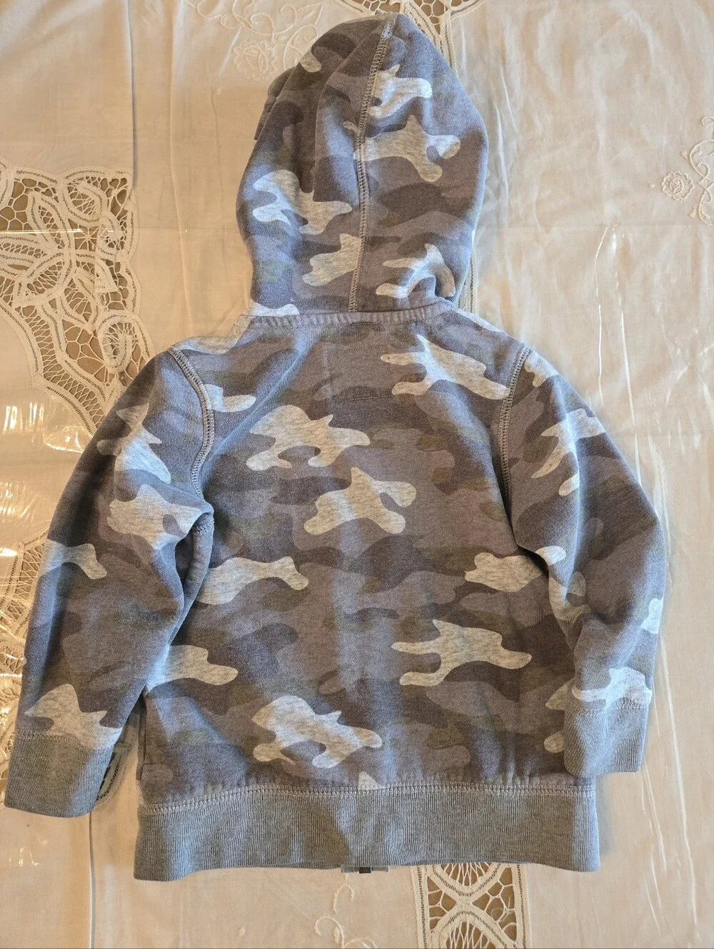 OshKosh B'gosh Gray Camo Hoodie & Joggers Set- 2T GREY TONED